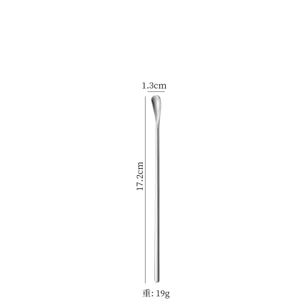 304 acero inoxidable mango alargado condimento cuchara café té leche miel sopa postre cuchara de hielo cuchara de barra regalo