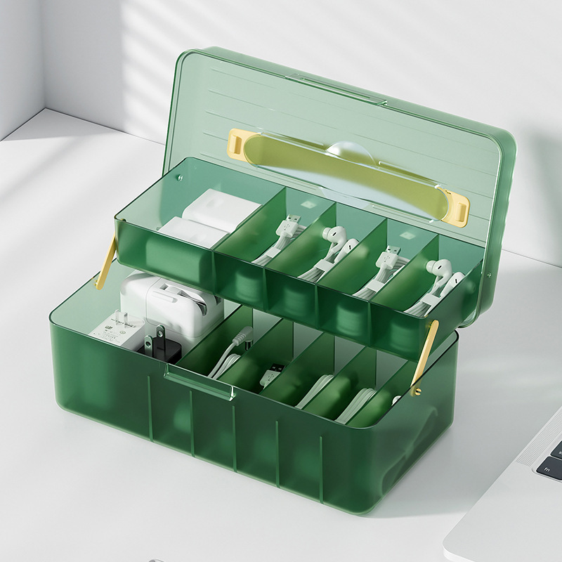 El cable de datos del escritorio es a prueba de polvo y almacena el artefacto. el cable de carga del cargador del teléfono móvil y el cable de auriculares ordenan la Caja de distribución.