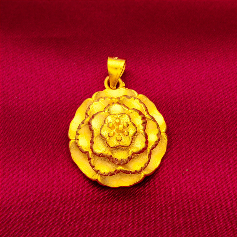Matte pendant, 6 size, flowered