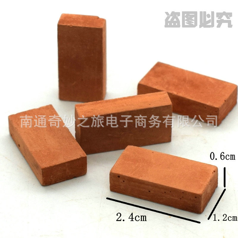 Pequeños albañiles modelo de construcción de ladrillos azulejos de los niños hechos a mano DIY casa Villa simulación mini ladrillo