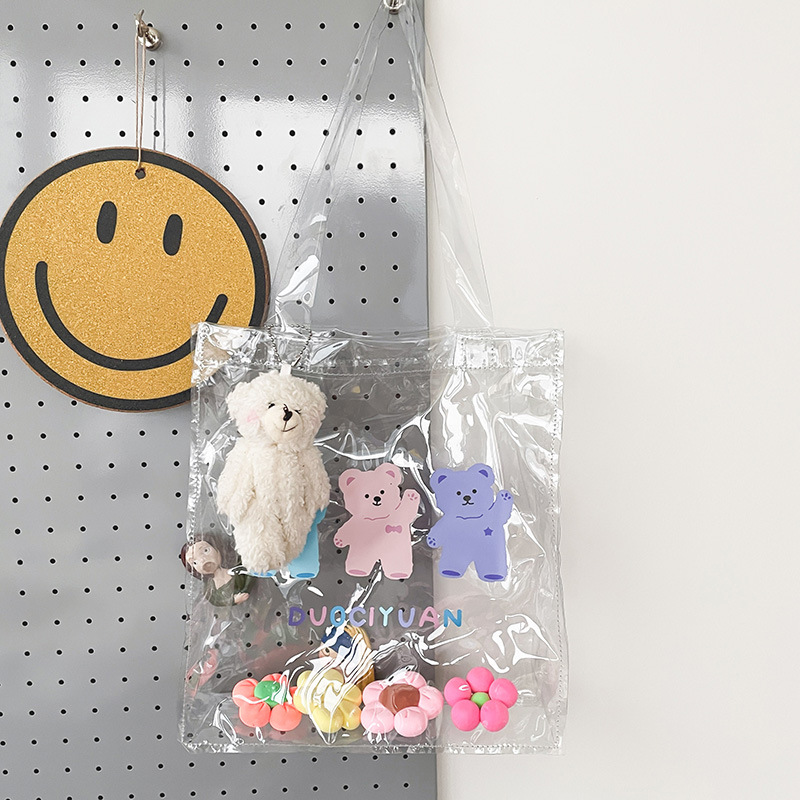 Wholesale Cartoon Color Printing Bear Transparent Shoulder Bag Nihaojewelry display picture 44