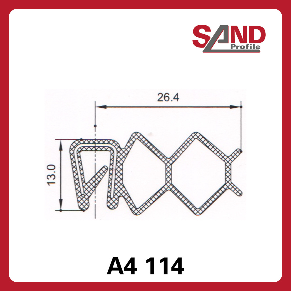 申波菲勒SAND密封条棱边保护条护边条橡胶条A4114