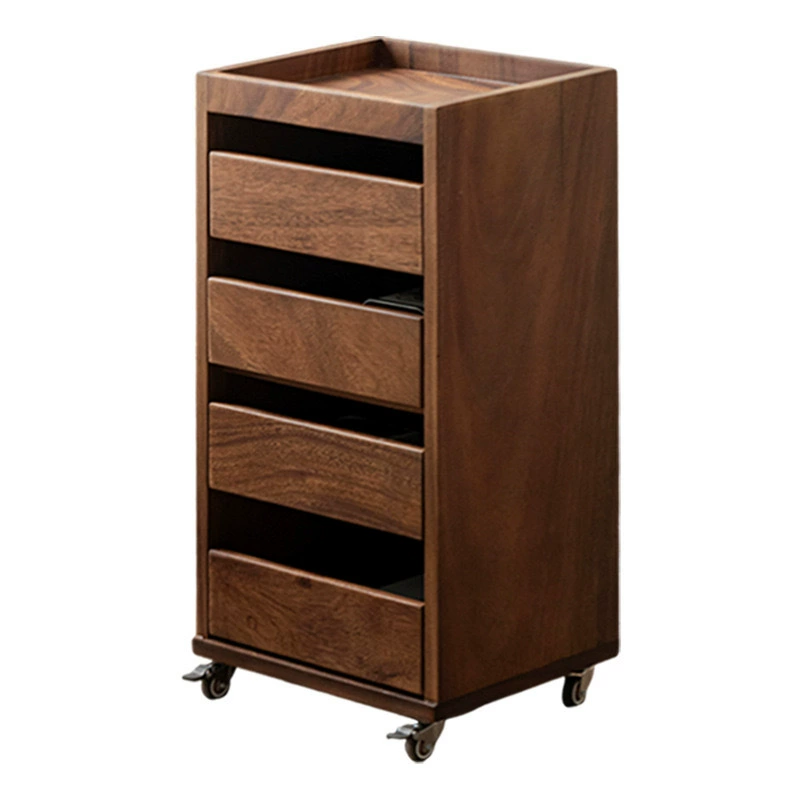 Комод из черного ореха, офисный домашний съемный шкаф для хранения, китайский чайный сервиз, боковой шкаф для хранения чая, стоматологический шкаф