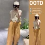 新款绝美独特气质阔腿裤