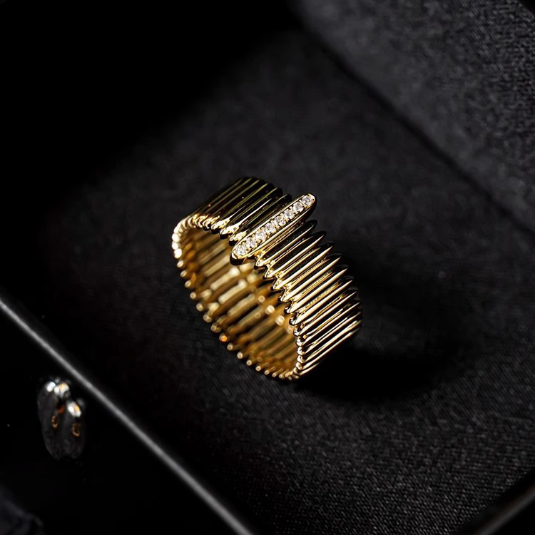 Copper Material Wholesale Jewelry Casual Retro Organ Copper Zircon Rings