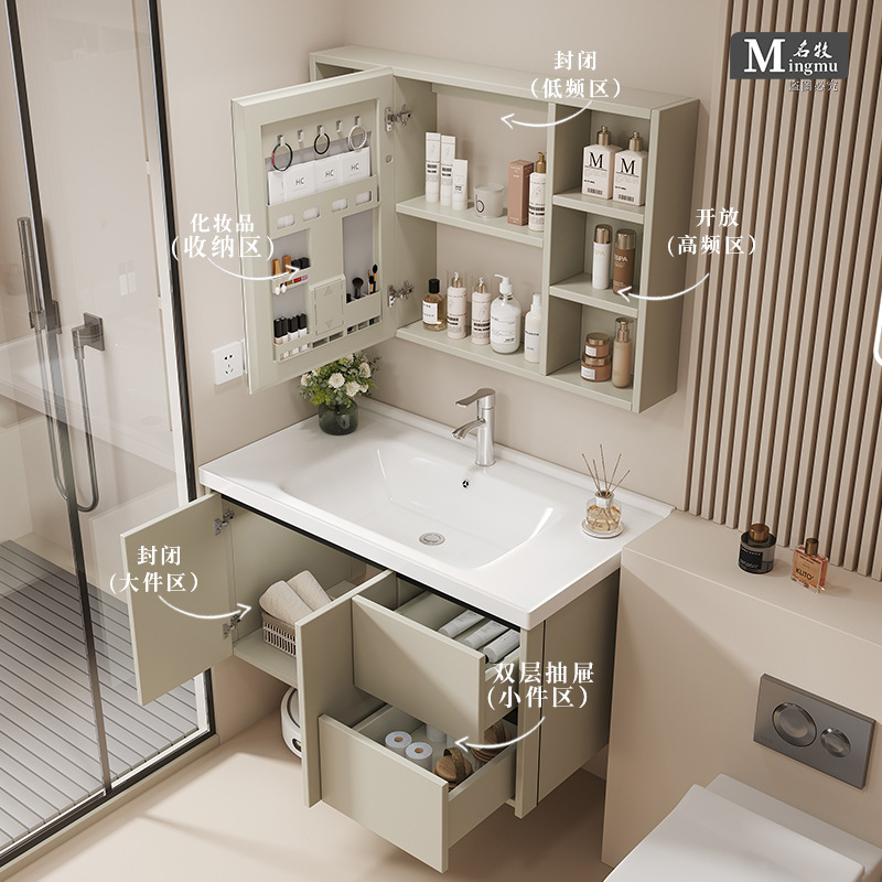 Комплект Kapvit CT-100 с керамической раковиной без зеркала