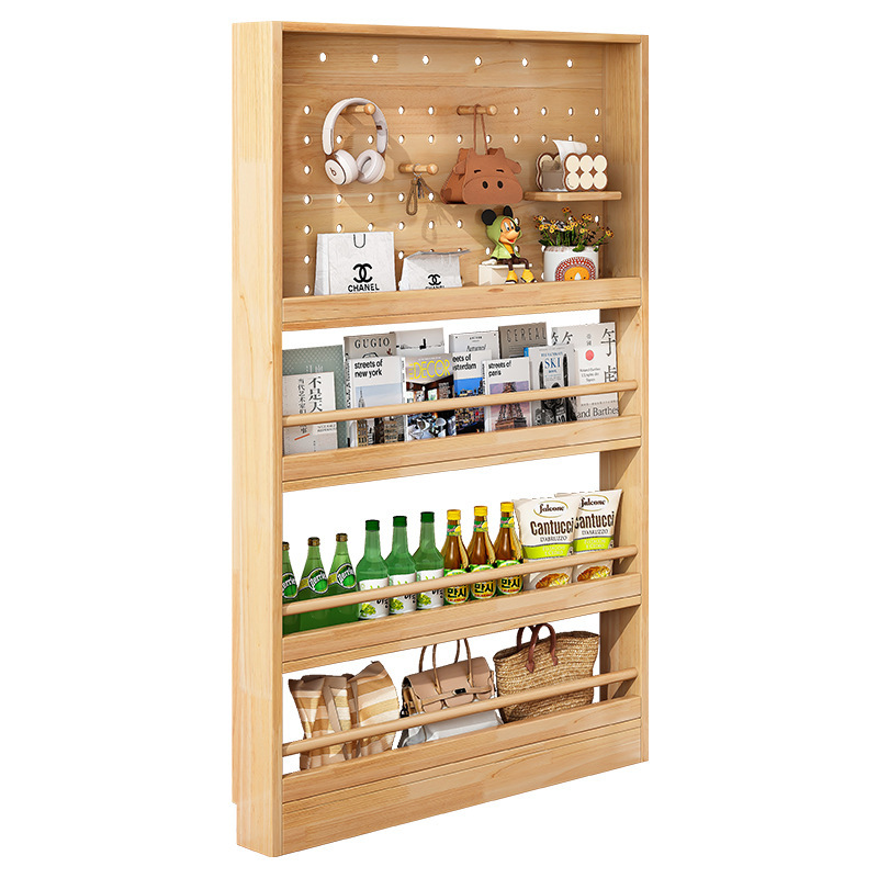 Estante de placa multifunción detrás de la puerta, gabinete ultrafino, estante de bocadillos para el hogar de piso a techo de varias capas, entrada a la puerta, colgante de pared