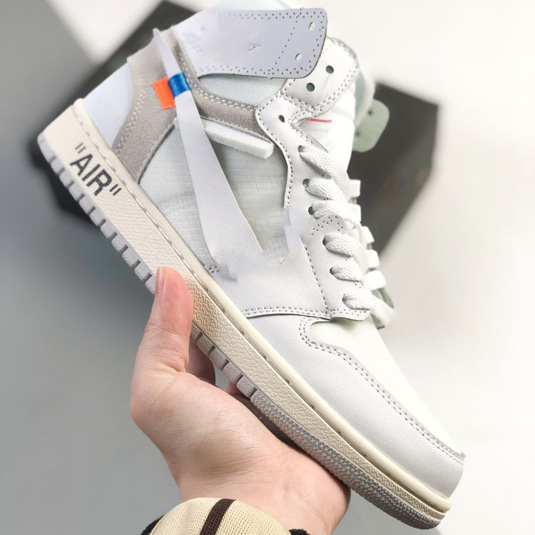 Putian Shoes Aj1 High-Top Basketball Shoes Off-White Casual Sports Shoes Retro Versatile Couple Shoes Fashionable Shoes Putian Shoes Aj1 High-Top Basketball Shoes Off-White Casual Sports Shoes Retro Versatile Couple Shoes Fashionable Shoes