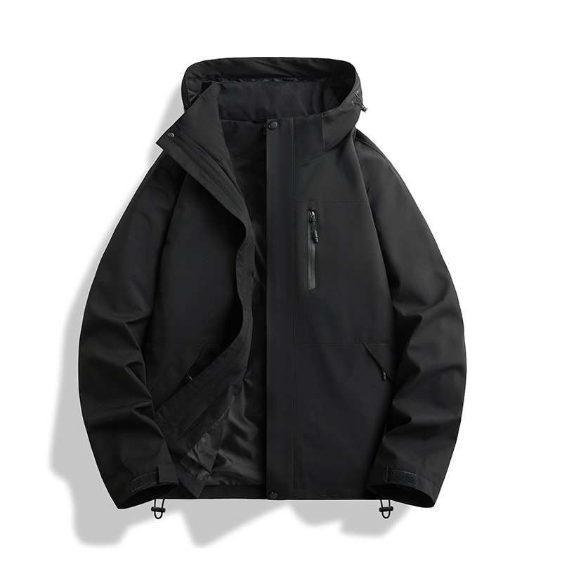 山系秋冬季户外黄色三合一冲锋衣男女款防泼水企业登山服外套定制|undefined