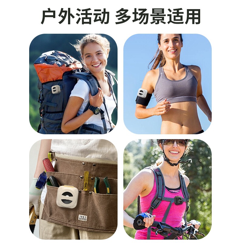 新跨境背夹蓝牙音箱便携户外运动小音响高颜值无线低音炮夹子音箱|undefined