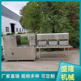 小型磨豆腐机100型商用全自动豆腐机厂家一磨两桶磨浆机