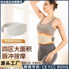 EMS腰マッサージ器 ワイヤレスリモコンマッサージベルト 温宮神器 腰腹部パルス美体シェイプベルト