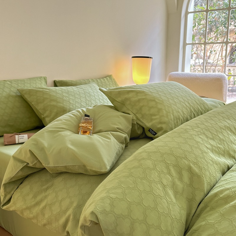 純綿60本4点セットa類母子級新型ジャカード三層糸シーツ布団寝具4点セット