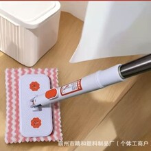 多功能家用夹布拖把干湿两用免手洗一拖净懒人拖地一次性清洁神器