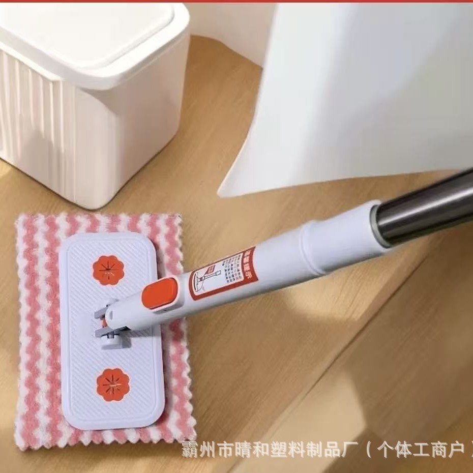 多功能家用夹布拖把干湿两用免手洗一拖净懒人拖地一次性清洁神器