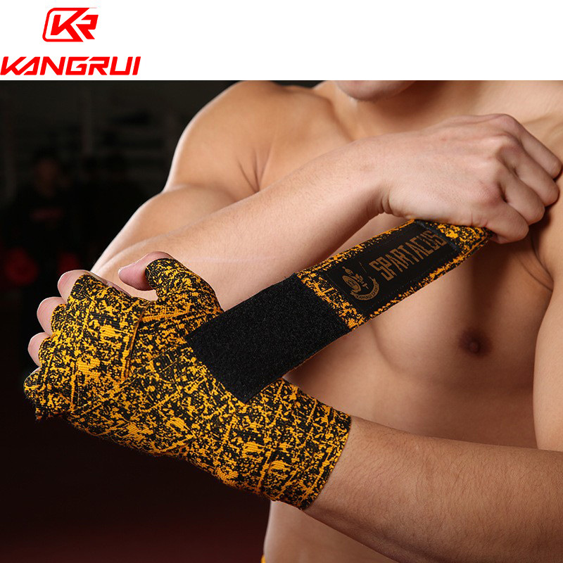 3 M 5 M Sanda fitness lucha Muay Thai banda de mano absorbente de sudor transfronterizo Kangrui boxeo protector de la mano vendaje de lana de alta elasticidad