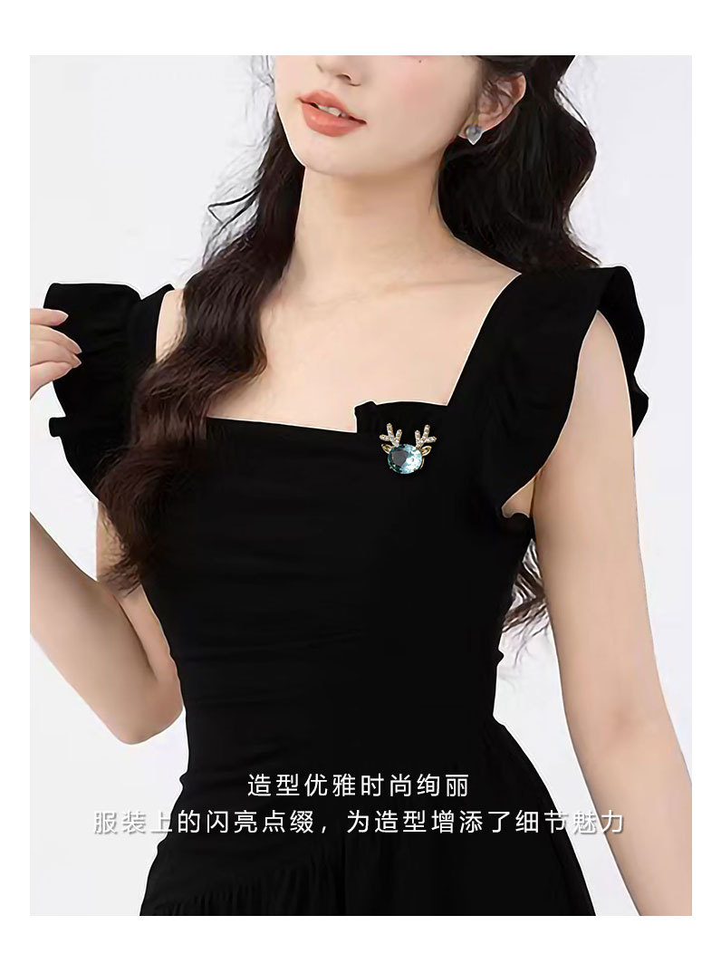 可爱圣诞小麋鹿胸针时尚百搭动物胸花ins潮款个性