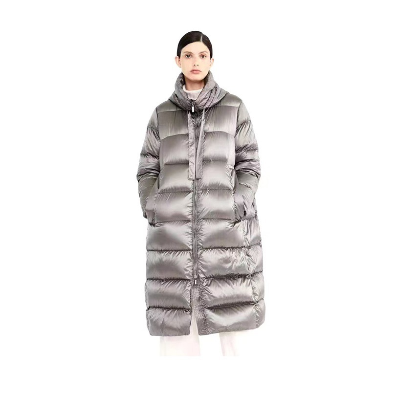 Luxe dames donsjas van ganzendons losvallend model_voghion.com