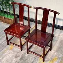 红木靠背椅小型檀木座椅进门口换鞋凳新中式简约原木家具整装家用
