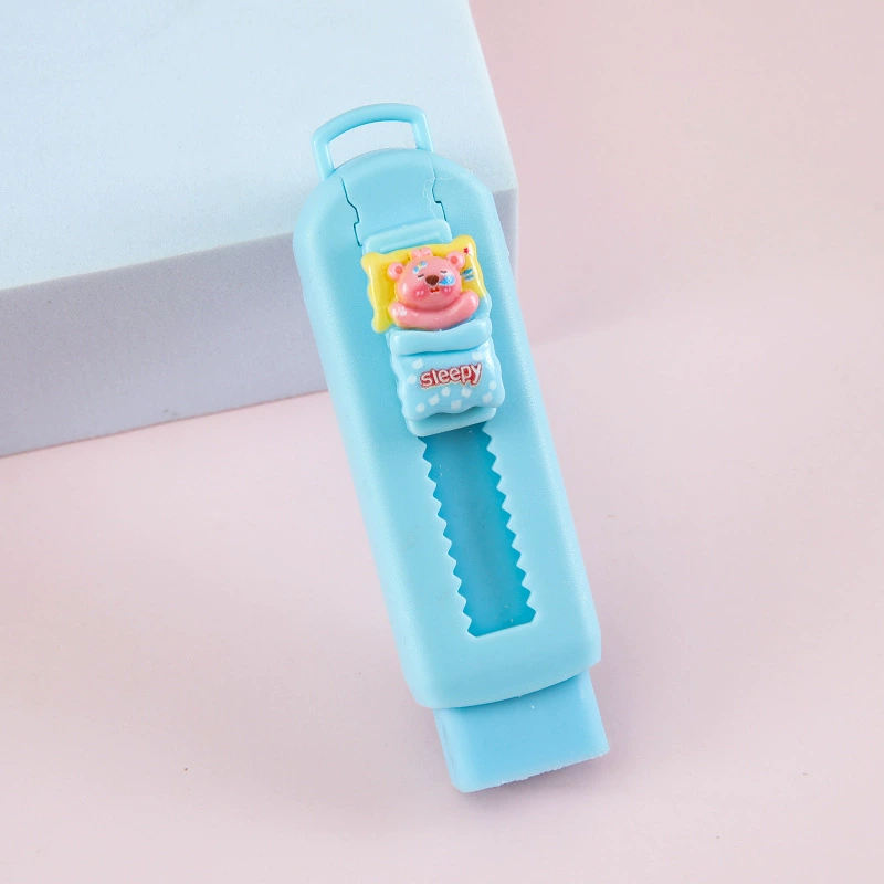 Cartoon Eraser Set — Multi-design Push‑Pull & Novelty Erasers, School Stationery Pack