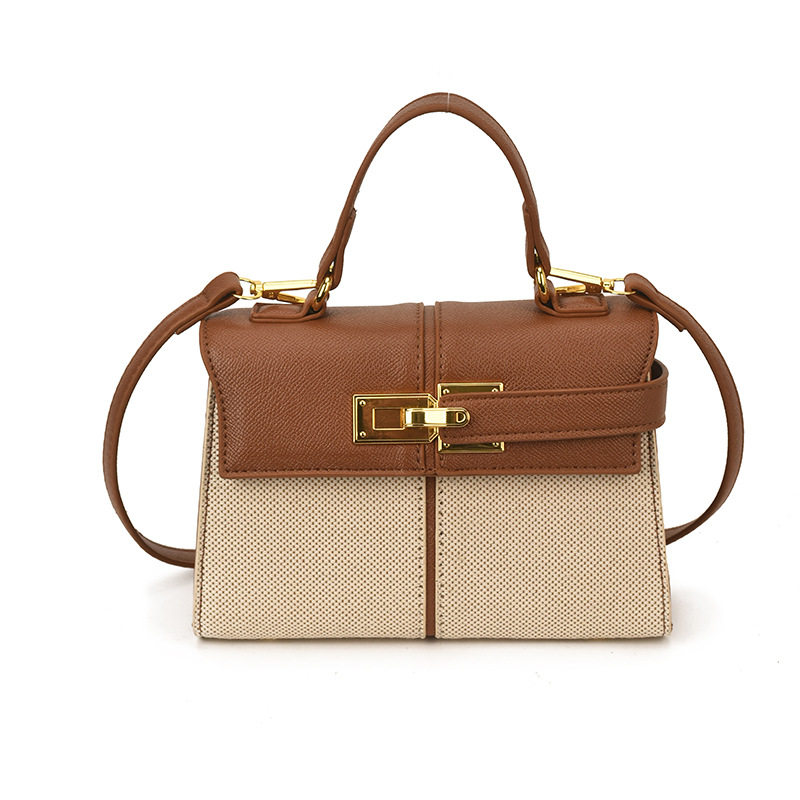 Lujo ligero color contrastante empalme bolso de mano pequeño para mujeres 2026 ventas calientes nueva moda versátil alta sensación mochila