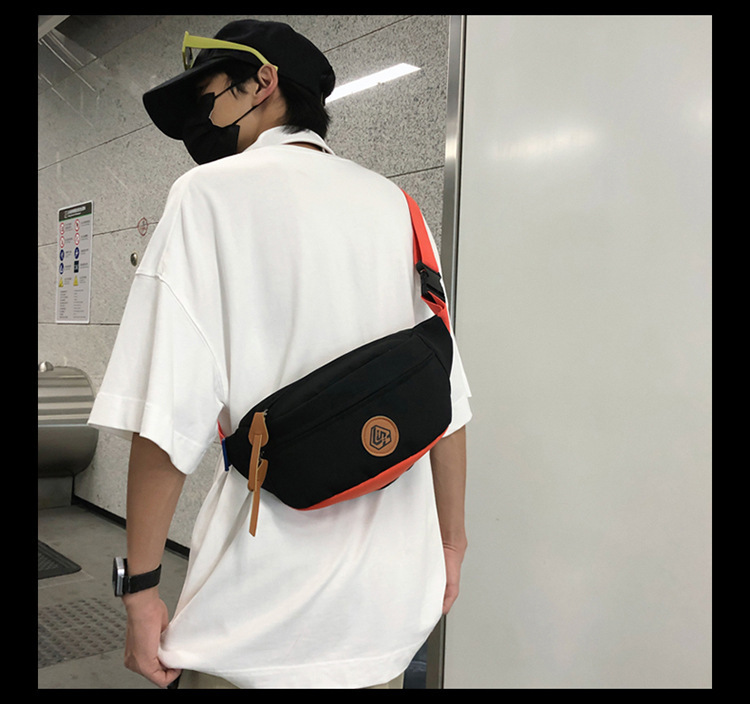 Simple and sporty trendy brand chest bags for both men and women, student waist bags, large-capacity niche single-shoulder bags, crossbody bags for women undefined