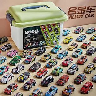 Alloy Car Toy Car Boy Simulation Racing Car Model Gift Box suit Birthday Gift Live Storage Box