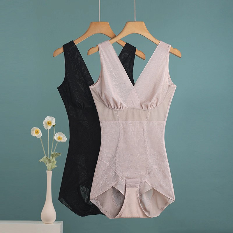 Ultra-Thin Seamless One-Piece Shapewear for Women, Summer Thin Style, Tummy Control, Waist Cincher, Butt Lift, Tight-Fitting Body Shaper, Plus Size Shapewear