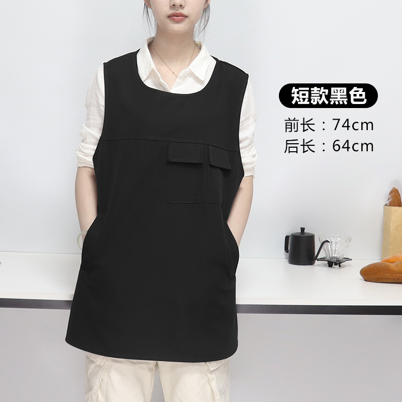 Transfronterizo Amazon delantal impermeable caballo clip tipo alta sensación de abrigo sin mangas ropa de trabajo chaleco delantal de cocina