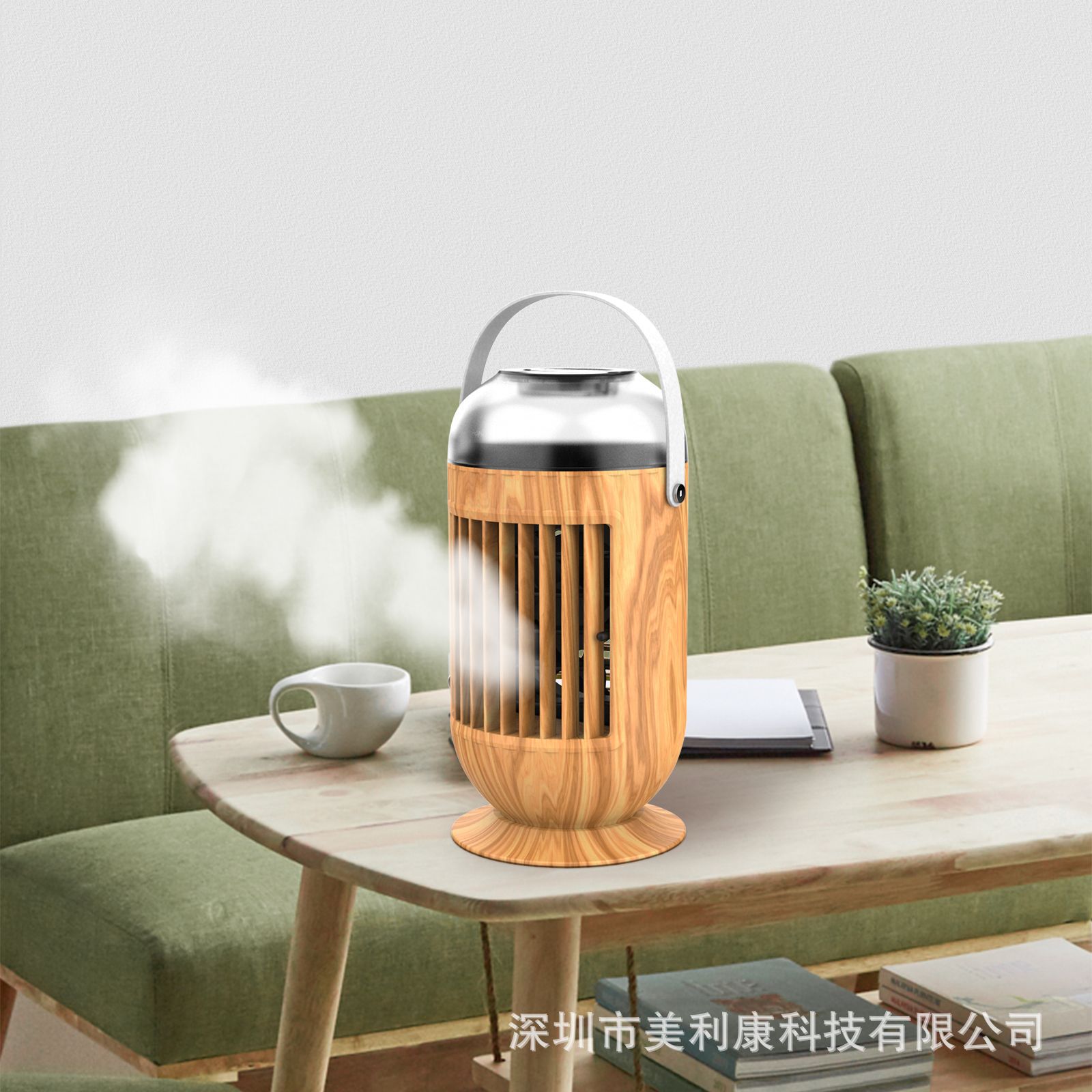 Ventilador de Escritorio con Humidificación por Pulverización 2024, Enfriador de Aire para Oficina y Hogar, Mini Ventilador de Agua Portátil