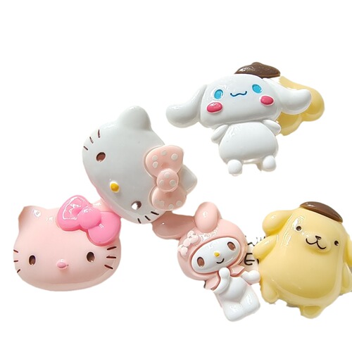 diy resin accessories cat head jewelry storage box water cup refrigerator magnet decorative patch mobile phone case cream glue material