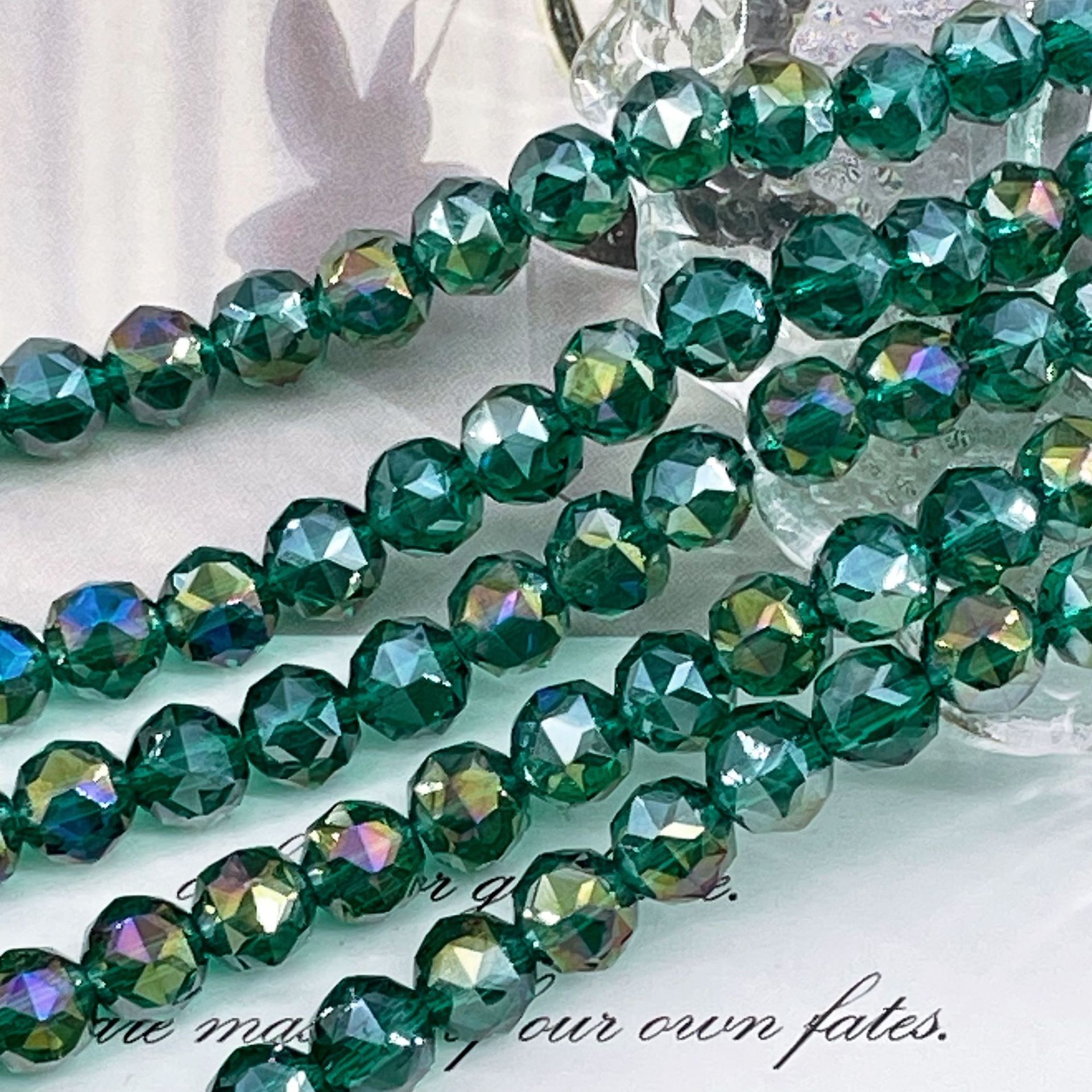 Bola de flores de 8mm Jingjing K9 cuentas sueltas de cristal 64 superficies cortadas con cuentas Accesorios de joyería hechos a mano de bricolaje Pulsera Collar lote suelto image 39