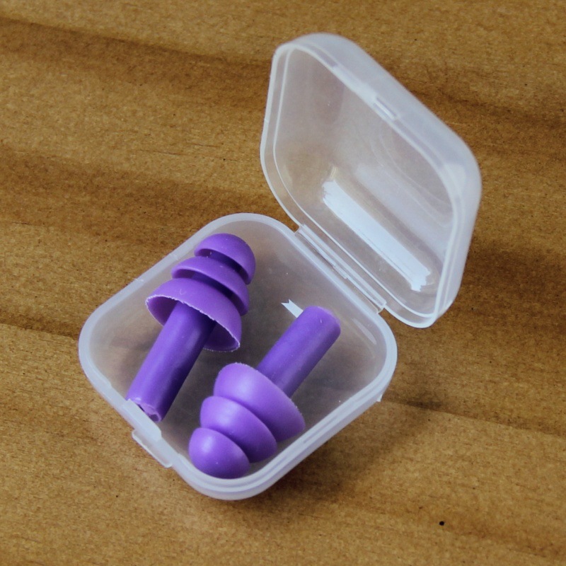 Tapones para Oídos Tipo Árbol de Navidad de Silicona para Dormir y Nadar