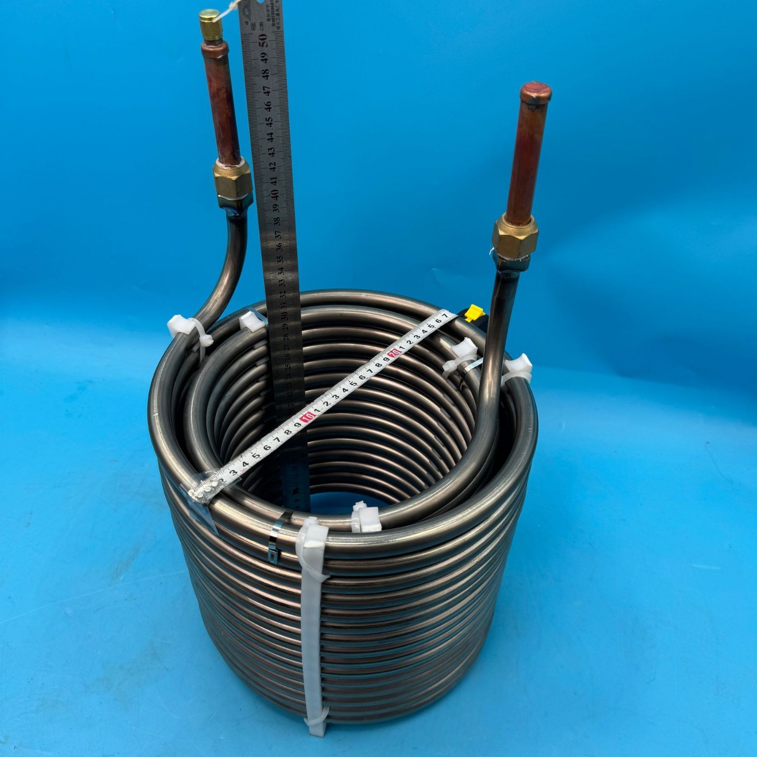 工厂现货工业冷水机纯钛盘管制冷蒸发换热散冷器盘管3P5P10P-80P