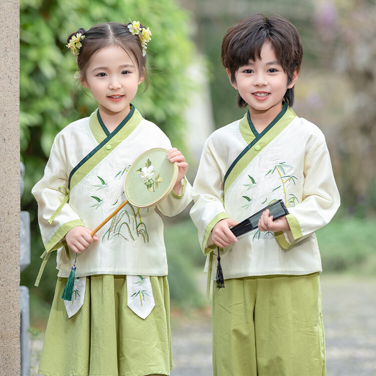 Hanfu Boy's Spring and Autumn Children's High-end Tang Suit Chinese Style Ancient Suit Baby's New Chinese Autumn suit Performance Suit