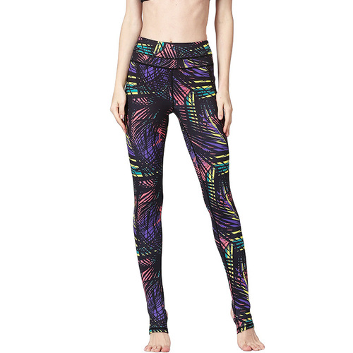 New European and American foot-stepping yoga pants for women, printed leggings, tight-fitting high-waisted sports and bodybuilding pants, outdoor fitness pants