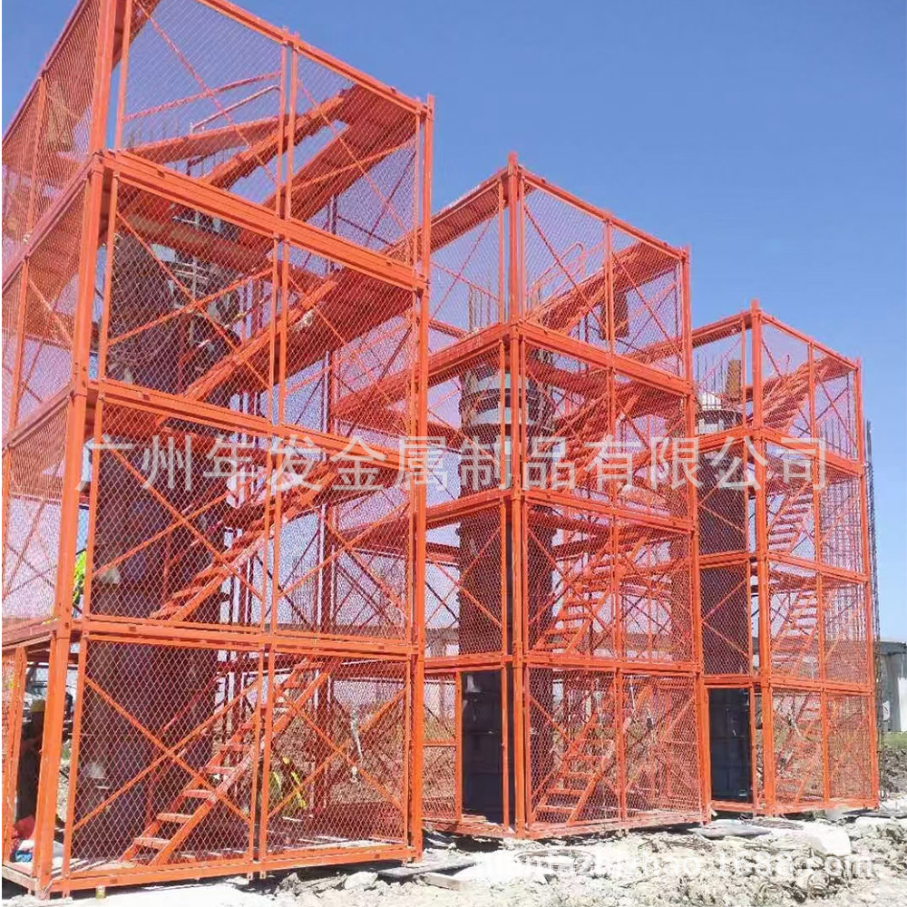 框架式安全梯笼 基坑通道梯笼 建筑工地施工安全梯笼 箱式爬梯