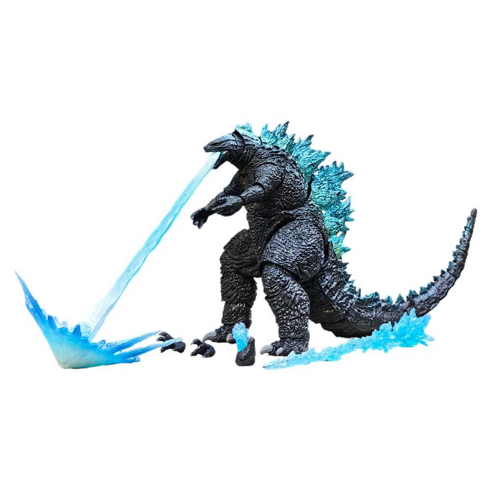 SHM Godzilla 2021 GE JILA vs Rey de King Kong monstruo Jet nuclear móvil modelo hecho a mano en caja