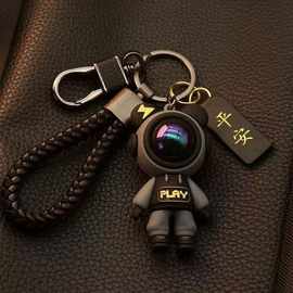 高档小熊钥匙链情侣卡通可爱高级汽车钥匙扣男生钥匙圈批发小礼品