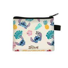 跨境新款史迪仔零钱包儿童大容量可爱钥匙卡包高级感迷你方形小包