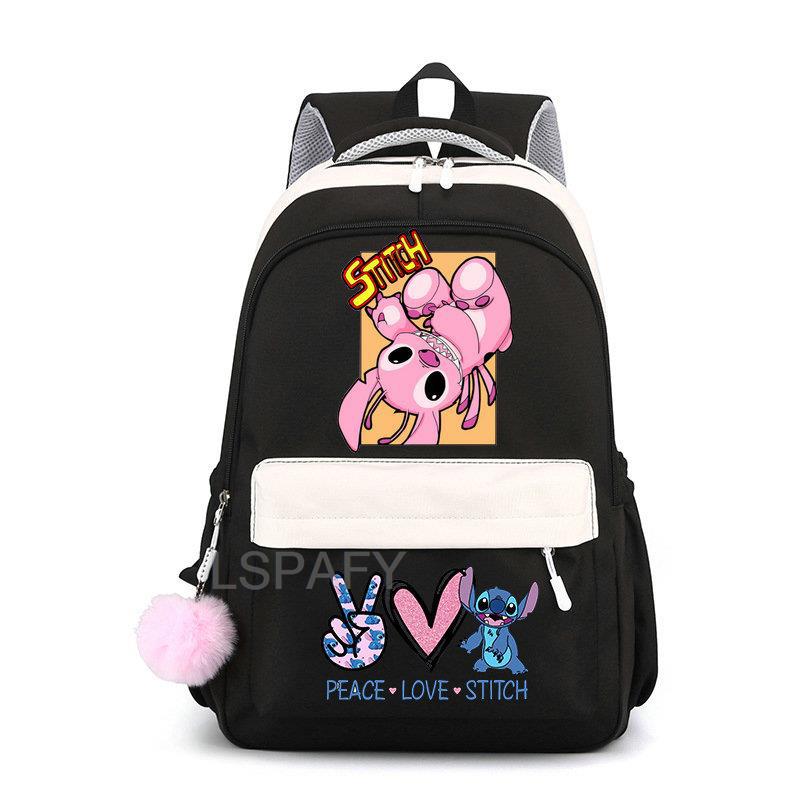 Stitch niños bolso de escuela mochila moda niños mochila de viaje lindo niño niña libro mochila