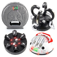 New and strange prank stress relief toy ancient Roman lie detector party spoof sound and light electric shock finger biting lie detector