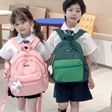 幼儿园书包大班新款撞色韩版潮酷男童女孩双肩包3-6岁轻便儿童包