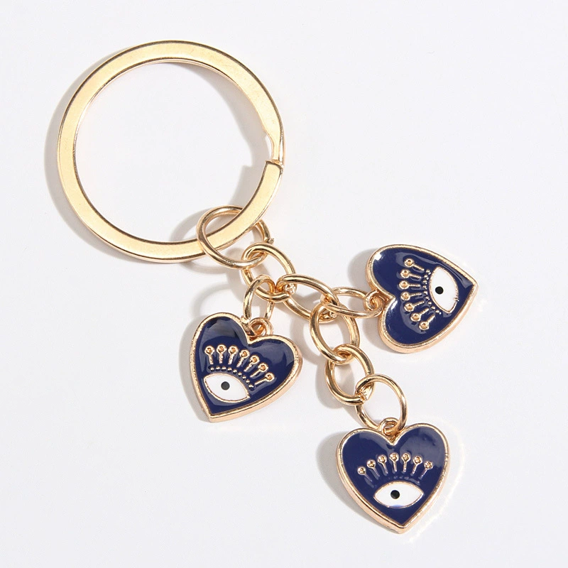 Трансграничные европейские и американские новые в форме сердца пальмовые капли воды подвеска в виде глаза дьявола аксессуары брелок для ключей