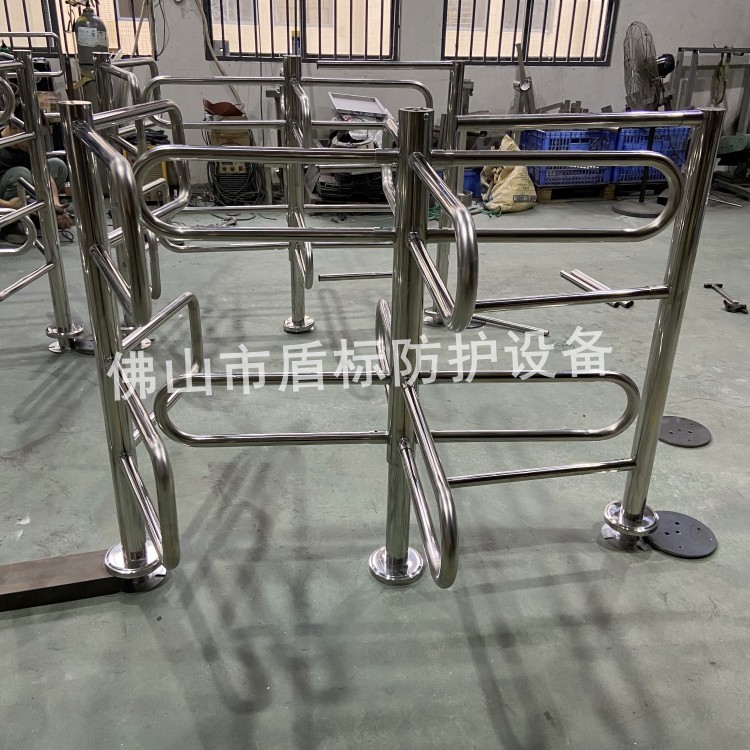 楼梯禁行门 防回转单向旋转道闸景区游乐园入口单向旋转十字通闸