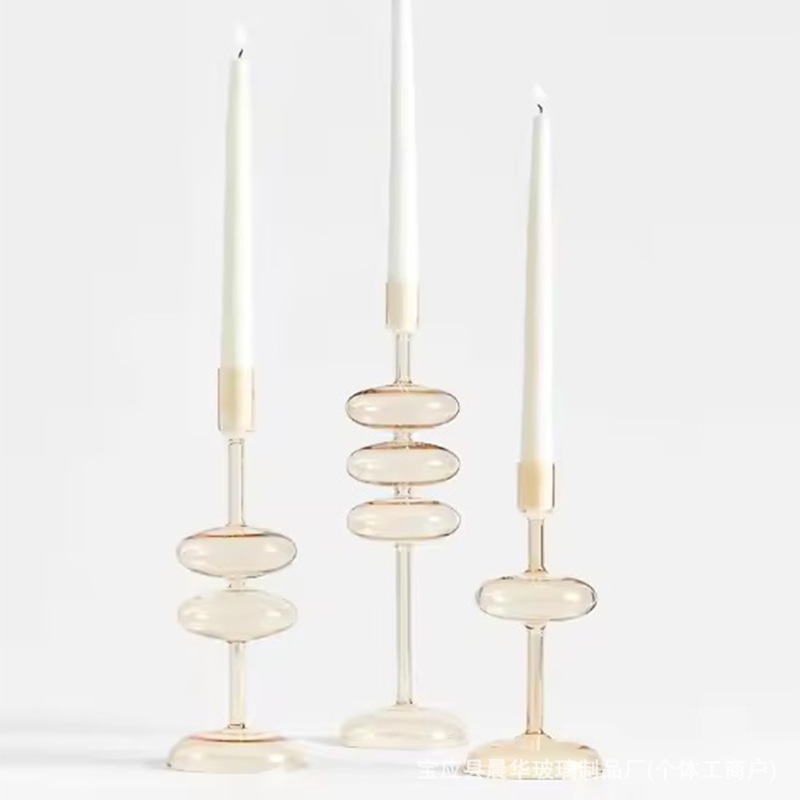 3 Champagne - Set de candelabros de dos o tres capas