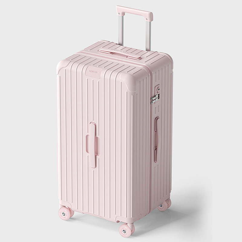 Pink Suitcase Women's 20inch Boarding Trolley Case 24inch Lightweight, Strong and Durable Travel Suitcase Student Password Box