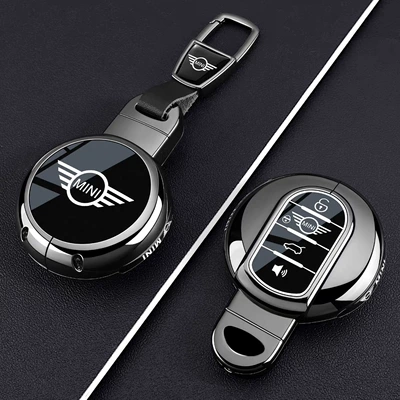 Suitable for Bmw Mini Country Static Rod/Key Bag - gun-black-car-logo-buckle