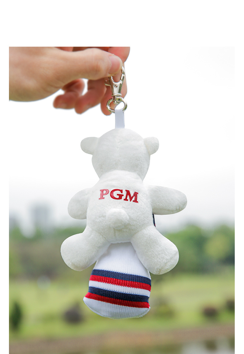 Túi đựng bóng golf PGM mini hình thú kẹp búp bê, chứa 2 quả, nhỏ gọn nhẹ — QJ004-bộ bóng gấu, QJ006-Thỏ chi tiết 6