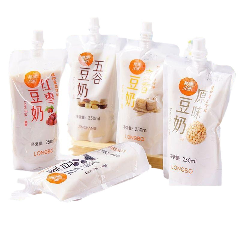 新日付さまざまなフレーバー豆乳全箱植物性タンパク質袋入り豆乳飲料全箱卸売朝食ドリンクミルク|undefined